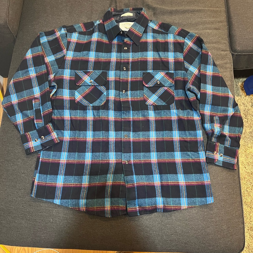 Northwest Territory plaid button-front shirt in size Small